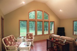 photo of a sunroom addition, ranch home by drf design