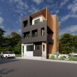 Rendering of a 3 unit apartment building